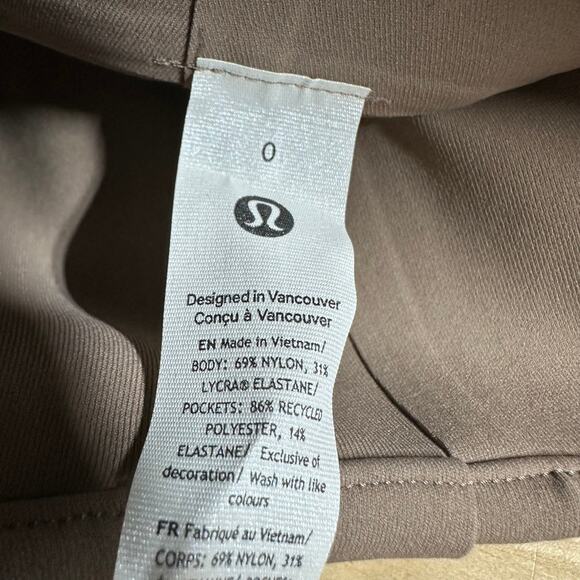 Lululemon Smooth Fit Pull-On High-Rise Pant Regular Taupetastic Size 0 NWT - Picture 6 of 12